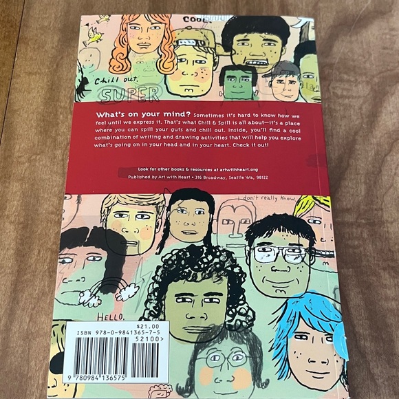 Chill + Spill Art Therapy Book for Teens - Picture 3 of 3